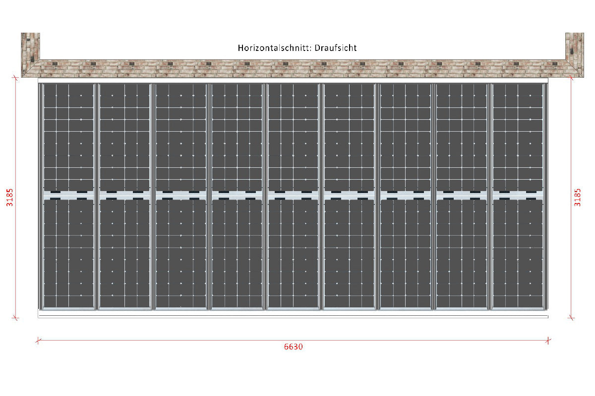 Aktion: Premium Solarterrasse 6,63 m (B) x 3,10 m (T)