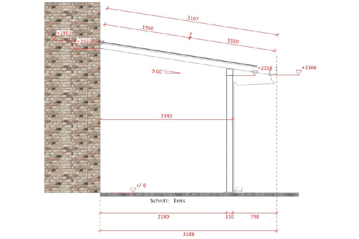 Aktion: Premium Solarterrasse 6,63 m (B) x 3,10 m (T)
