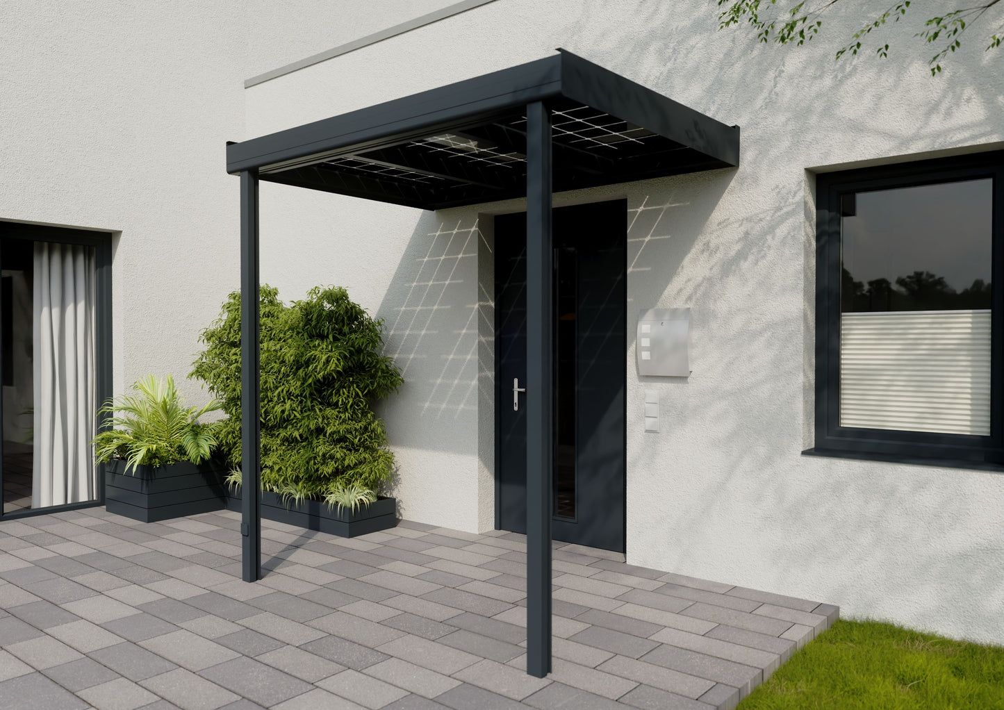 PREMIUM SOLARVORDACH · 2,25 m breit