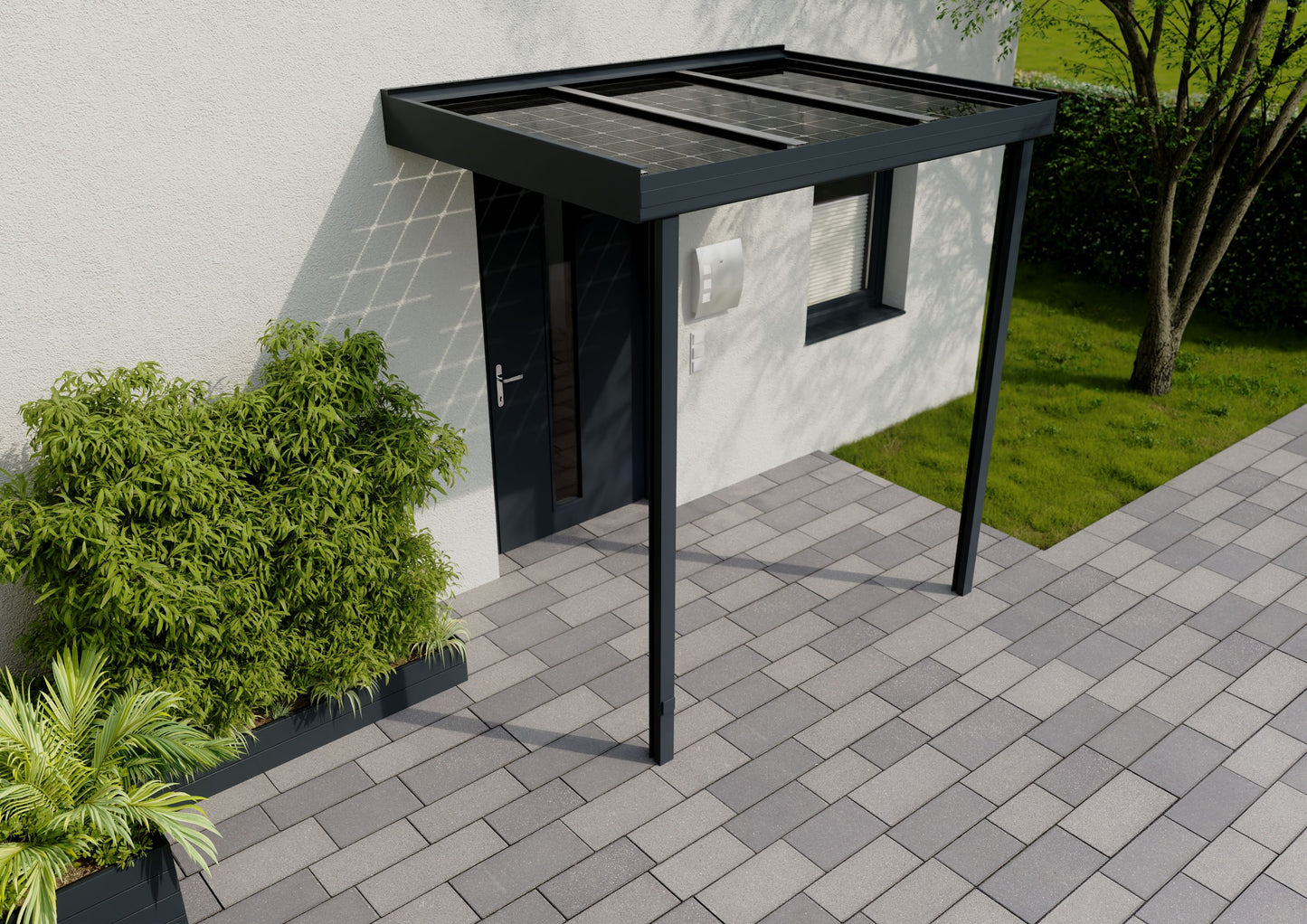 PREMIUM SOLARVORDACH · 2,25 m breit