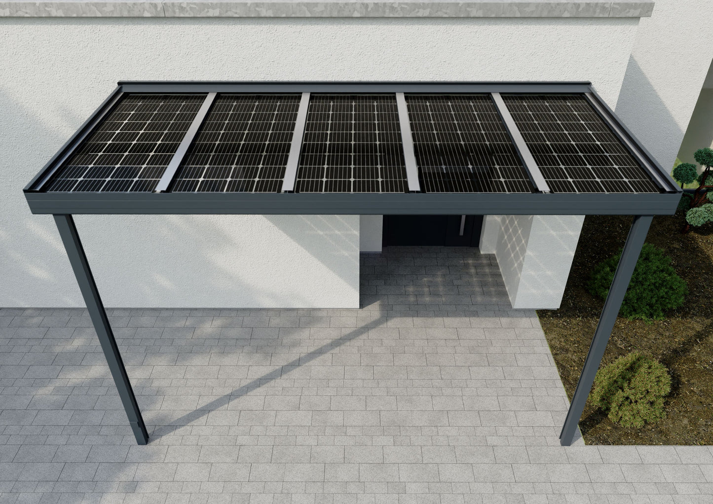 PREMIUM SOLARVORDACH · 3,73 m breit