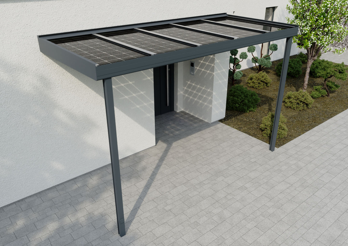 PREMIUM SOLARVORDACH · 3,73 m breit