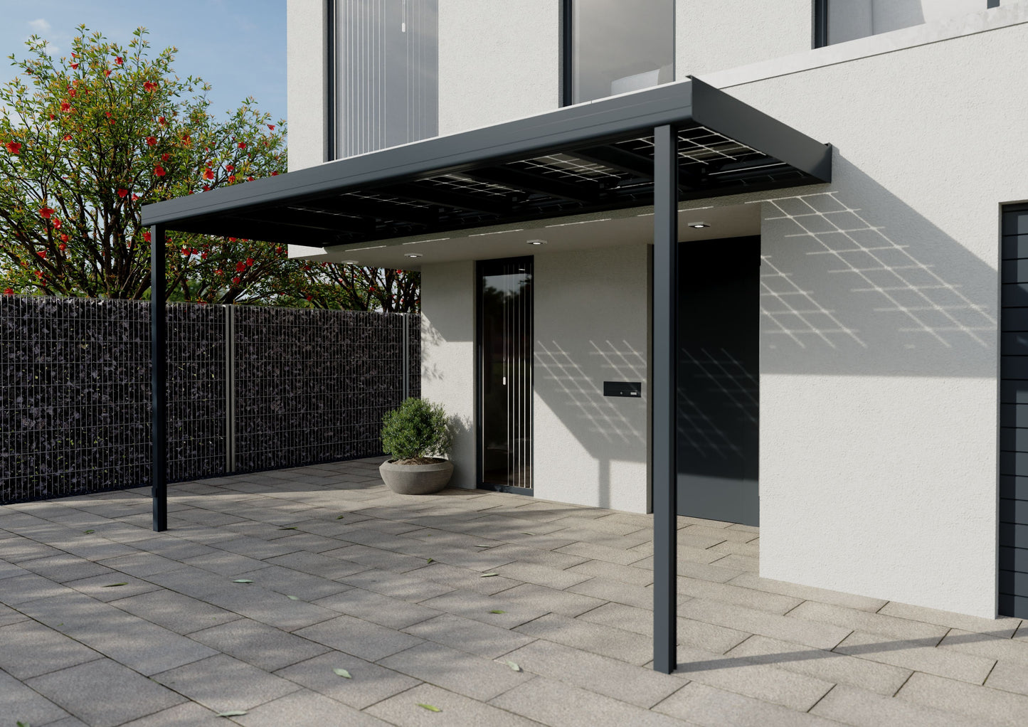 PREMIUM SOLARVORDACH · 4,46 m breit