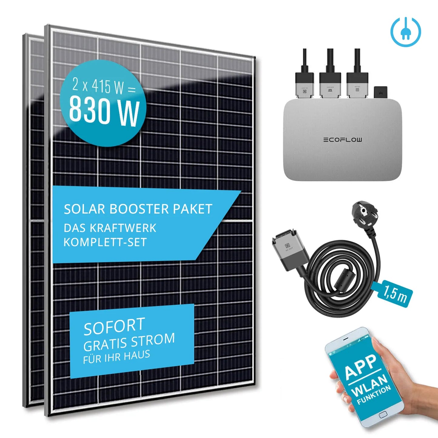 Balkonkraftwerk Komplett-Set