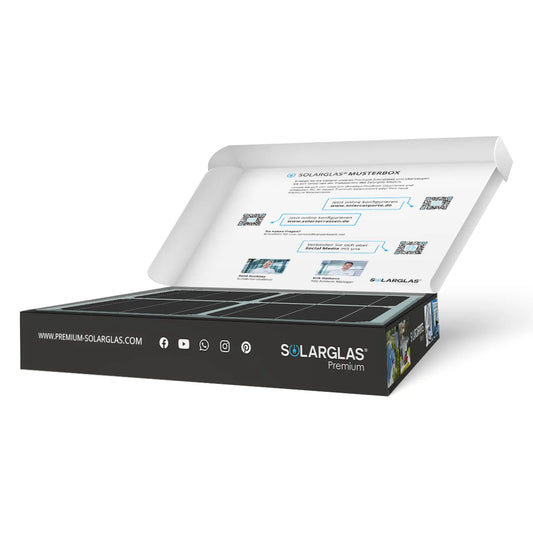 Solarglas Musterbox