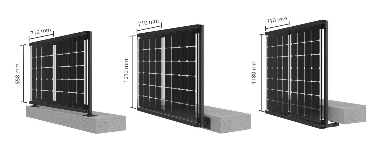 PREMIUM SOLARBALKON - Preis je angefangener lfm.
