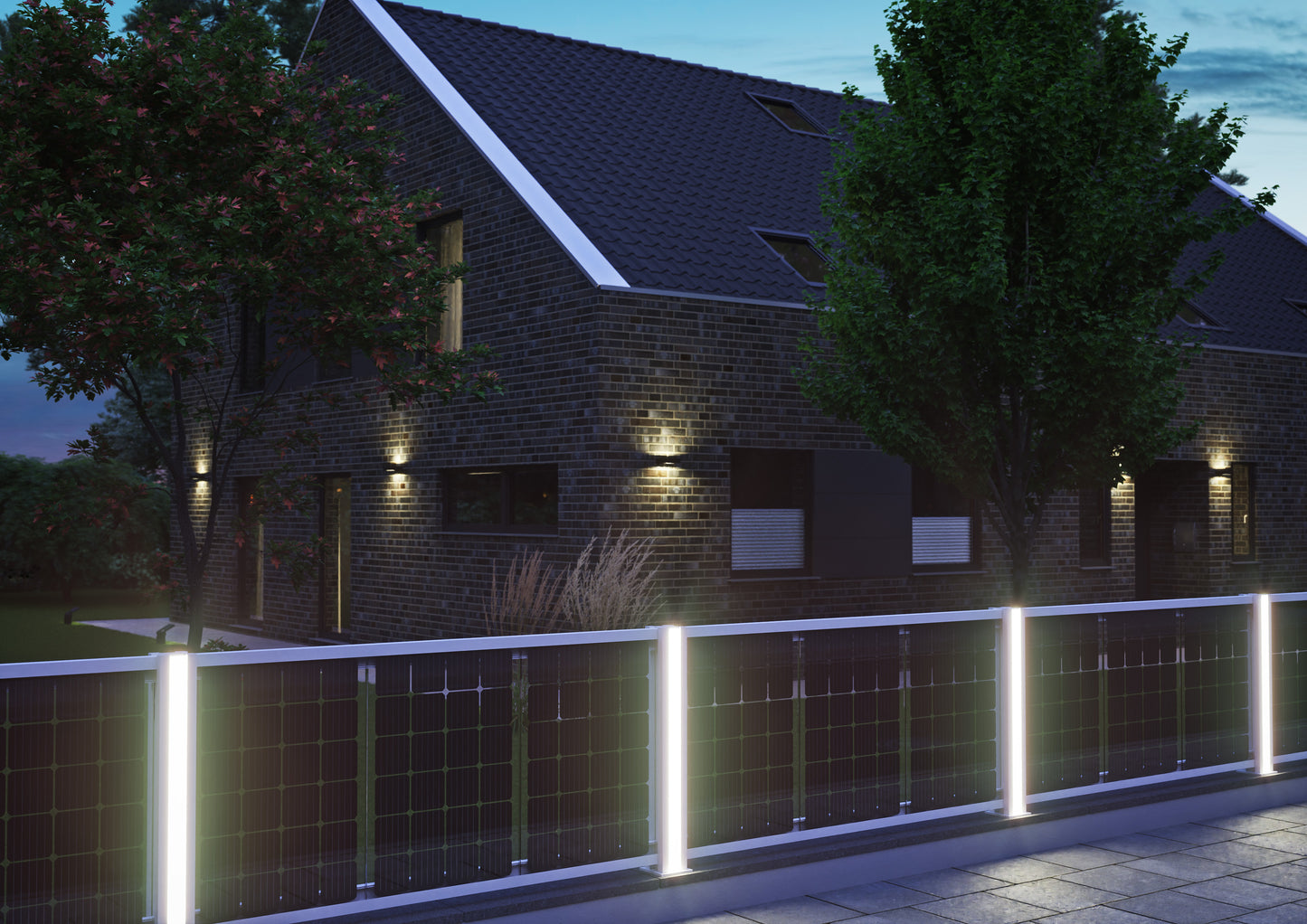 Solarzaun 2.30 m Breit